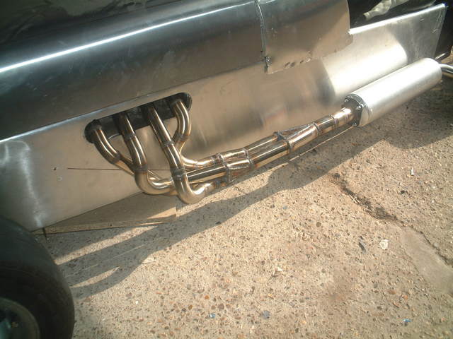 Exhaust side view